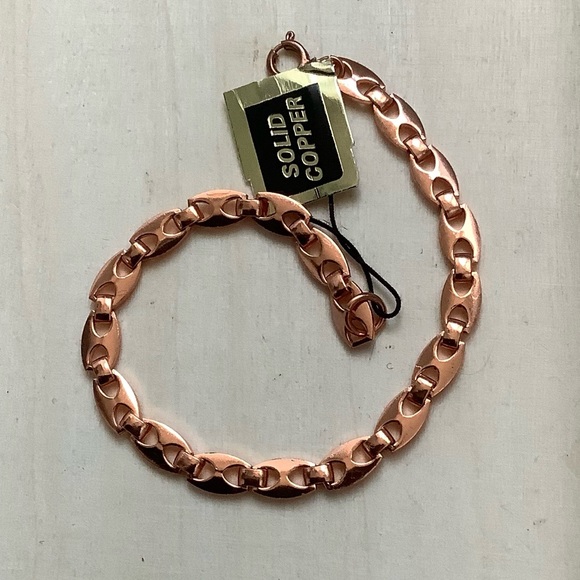 New vintage fancy SOLID COPPER bracelet - Picture 2 of 11